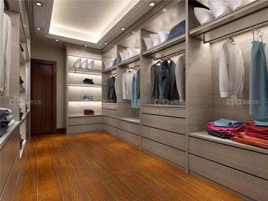 整木定制裝修衣帽間時要注意什么?(圖3) 整木定制裝修衣帽間時要注意什么?(圖3)