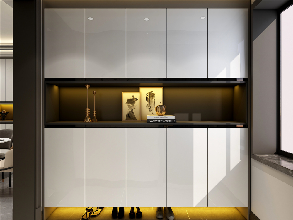 全屋定制玄關(guān)柜有哪些款式組合？(圖4)