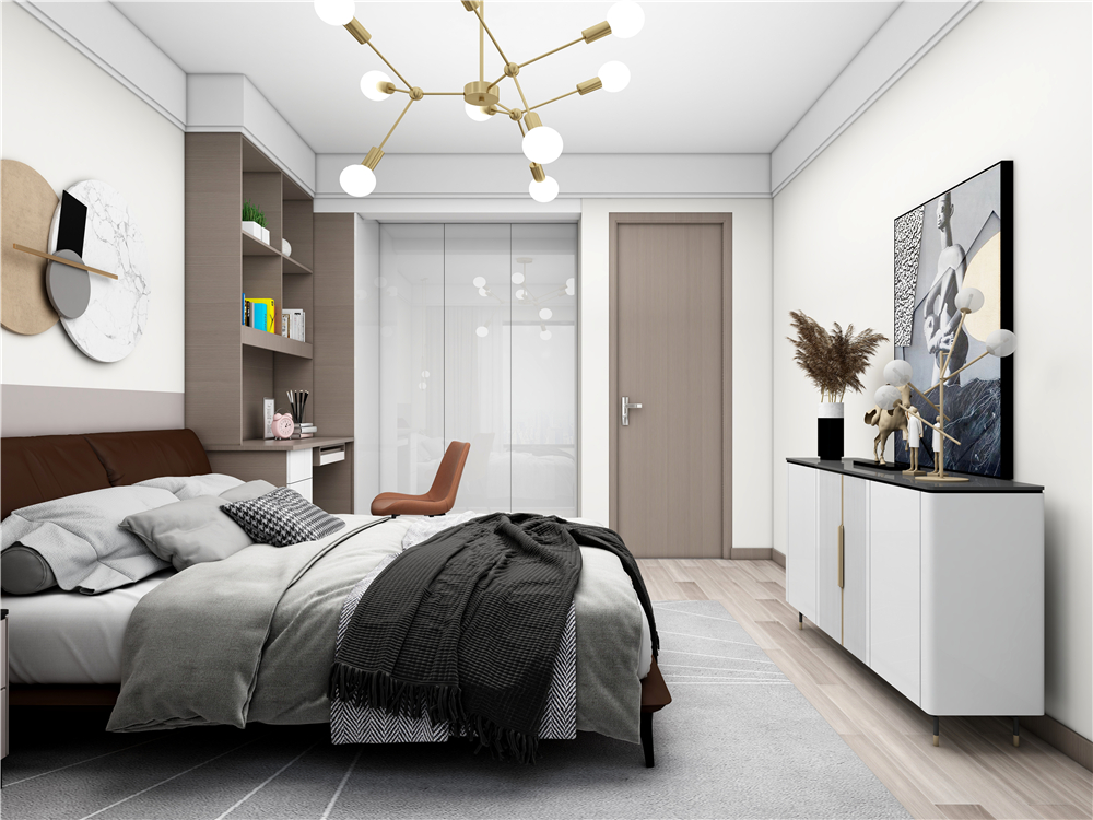 臥室房門選擇木門用什么顏色好?(圖1) 全屋定制,整木定制,定制家居