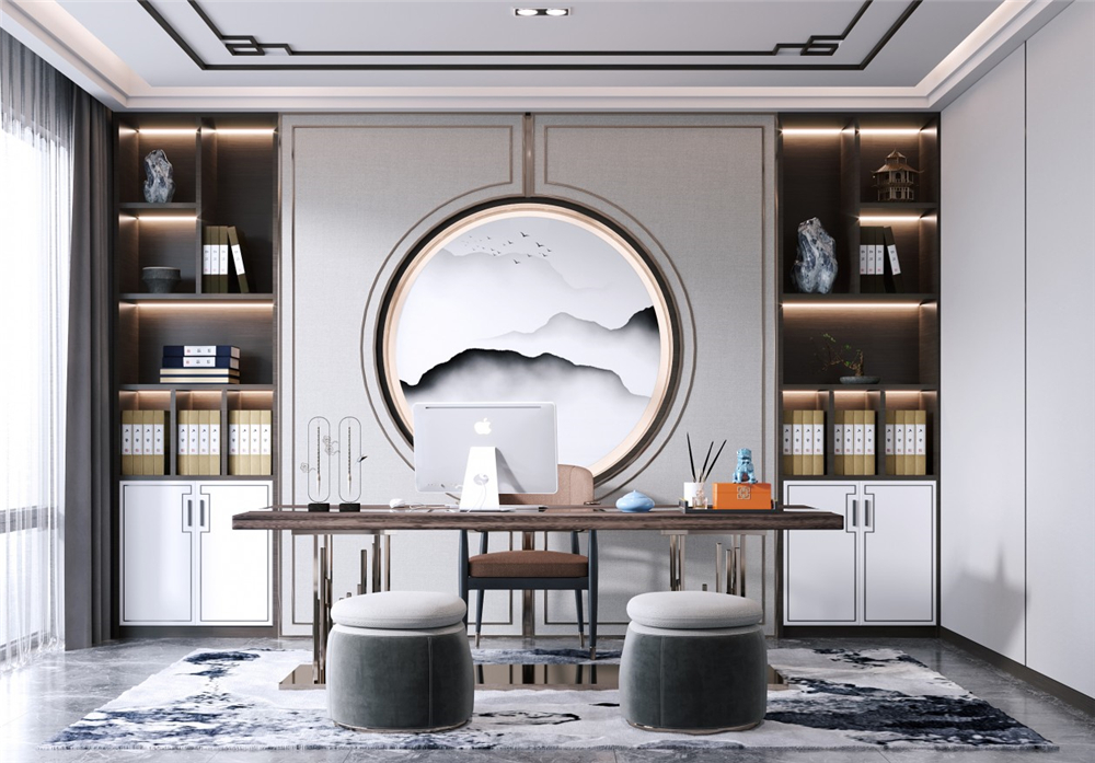 書房裝修一般都選擇什么樣的風格?(圖2) 書房裝修一般都選擇什么樣的風格?(圖2)